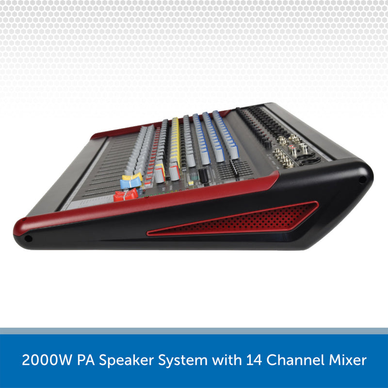 2000W PA Speaker System Mixer Side 2