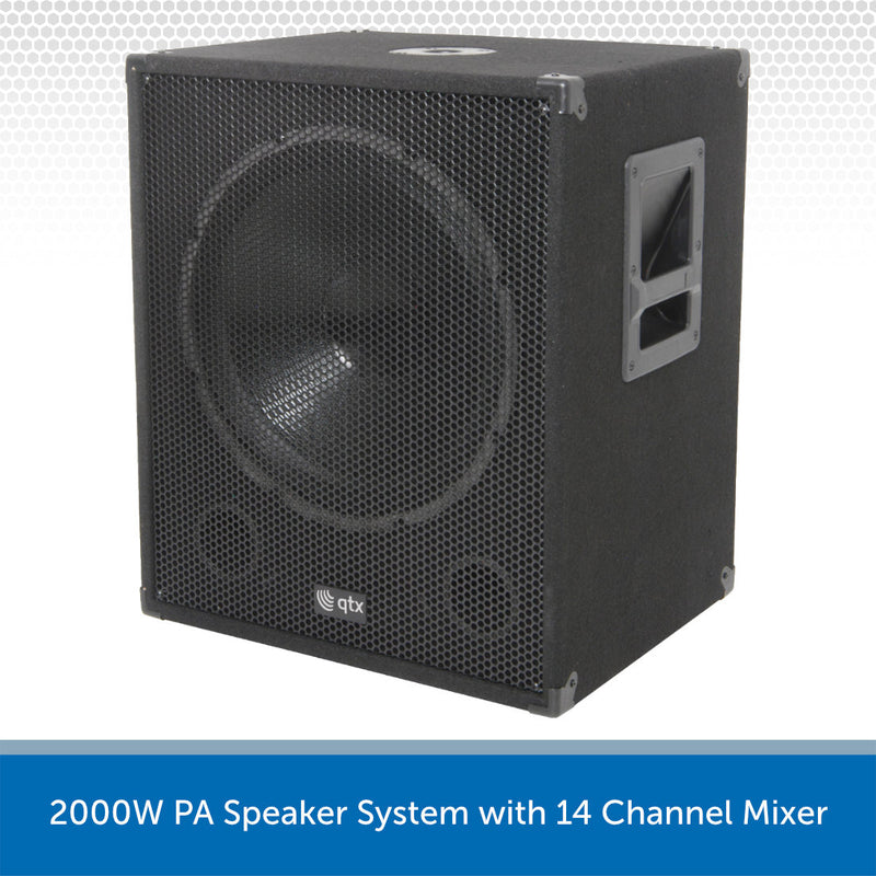 2000W PA Speaker System Sub Front