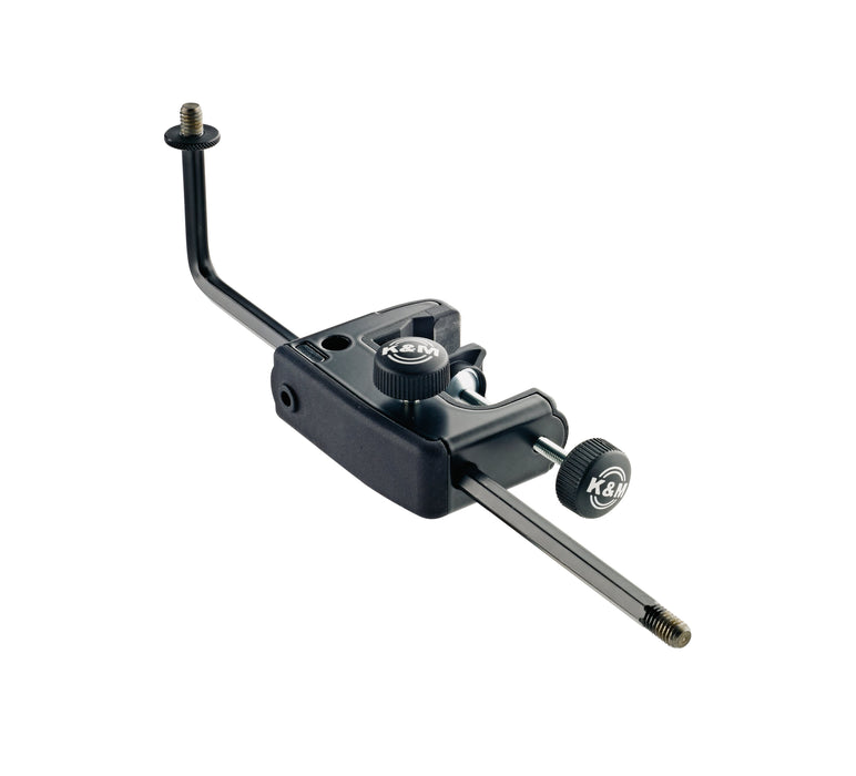 K&M 240/5 Universal Microphone Holder with Table Clamp - Black
