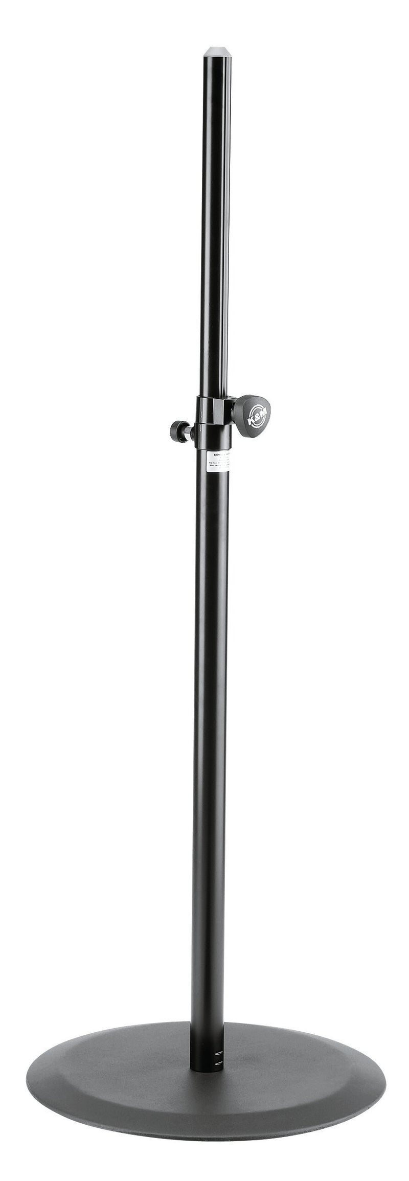 K&M 26735 Heavy-Duty Round Base Speaker Stand - Black