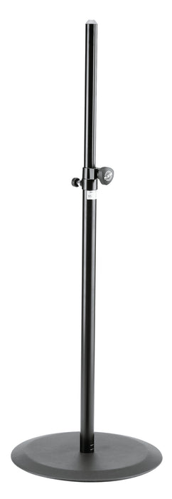 K&M 26735 Heavy-Duty Round Base Speaker Stand - Black
