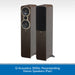 Q Acoustics 3050c Floorstanding Stereo Speakers Walnut