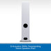 Q Acoustics 3050c Floorstanding Stereo Speakers White Back