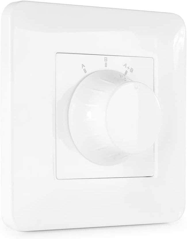 In-Wall A/B Speaker Selector Switch - White