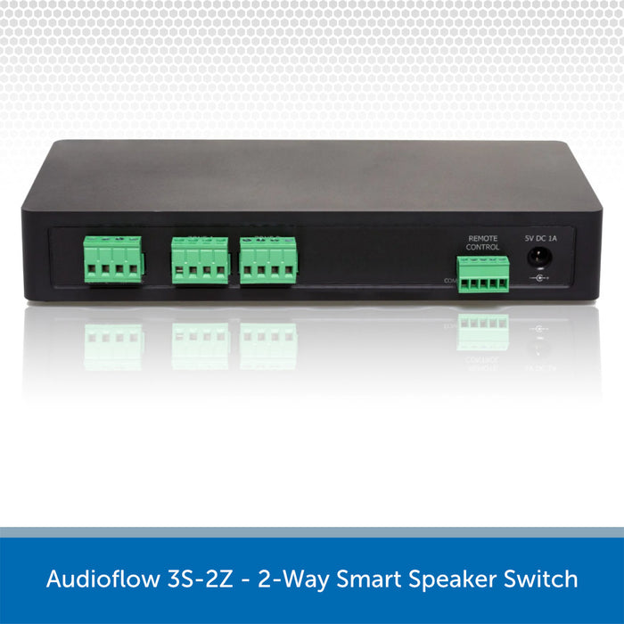 Audioflow 3S-2Z - 2-Way Smart Speaker Switch Back Plugs