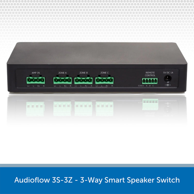 Audioflow 3S-3Z - 3-Way Smart Speaker Switch Back No Plugs