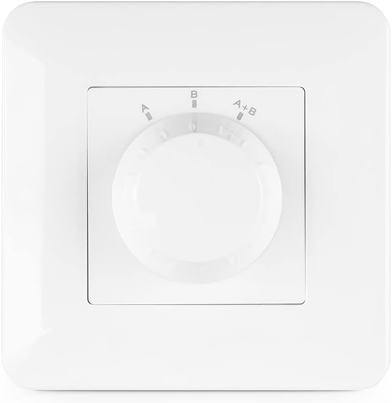 In-Wall A/B Speaker Selector Switch - White