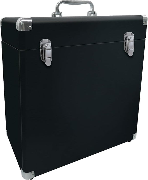 Vinyl Tonic 12" PU Leather Vinyl Record Storage Case - Holds 40 LPs - Black