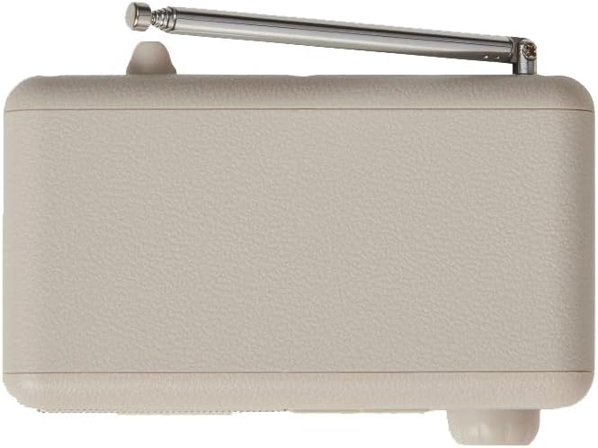 Crosley Cooper Retro AM/FM Radio & Portable Bluetooth Speaker with LED Display (Pebble)