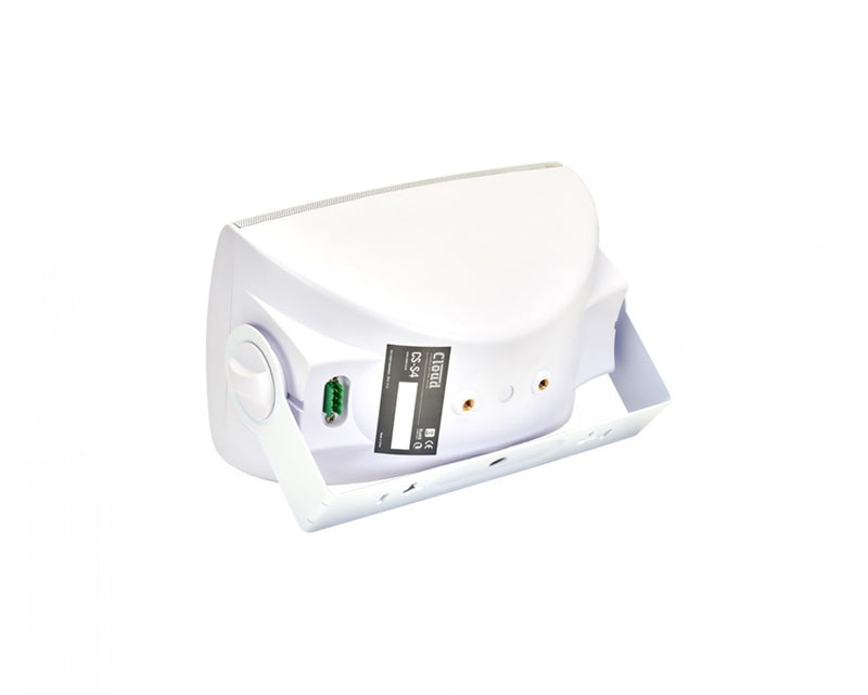 Cloud CS-S4W 4" Wall Speaker with U Bracket 100V/16Ω, IP55 (White)