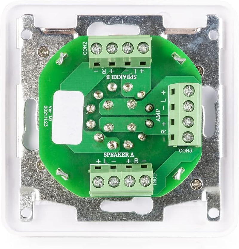 In-Wall A/B Speaker Selector Switch - White