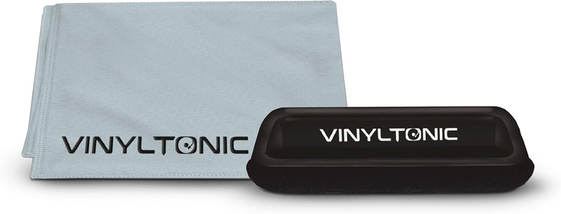 Vinyl Tonic Velvet Brush & Microfibre Cloth Record Cleaning Kit