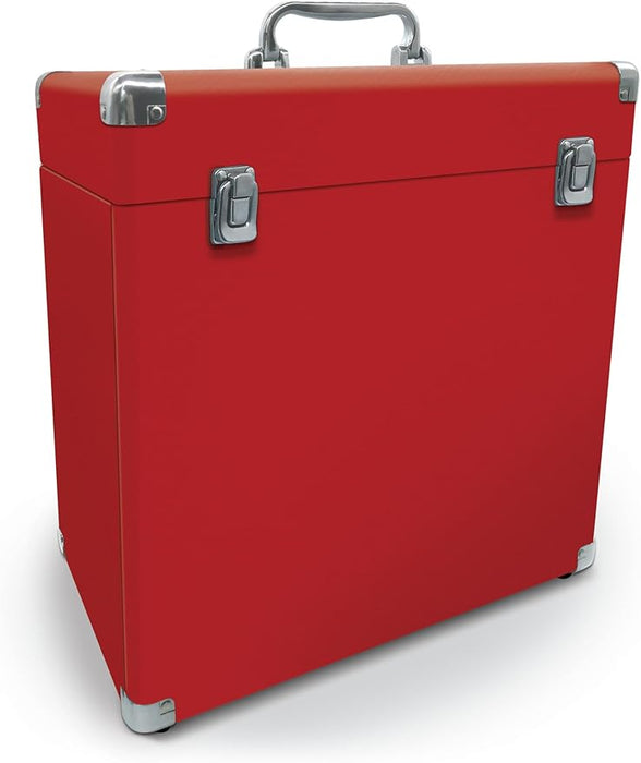 Vinyl Tonic 12" PU Leather Vinyl Record Storage Case - Holds 40 LPs - Red