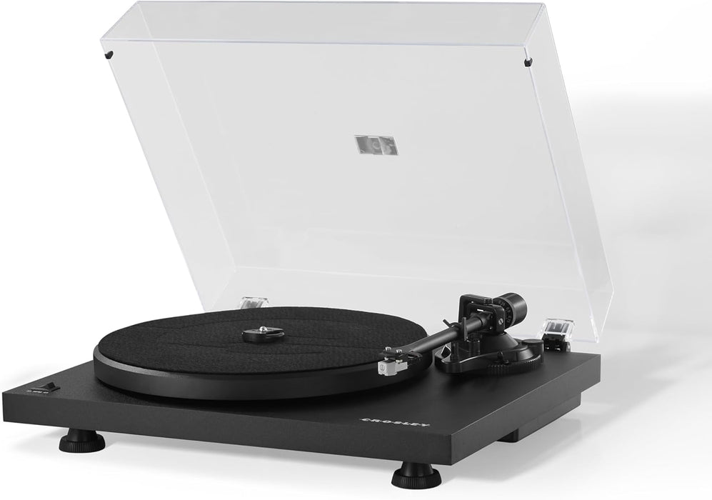 Crosley C6 Black, 2-Speed Turntable Record Player With Bluetooth & Audio Technica Needle