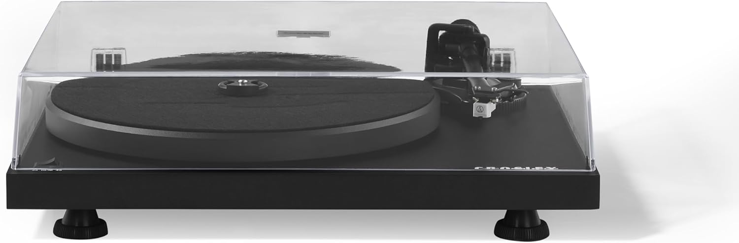 Crosley C6 Black, 2-Speed Turntable Record Player With Bluetooth & Audio Technica Needle