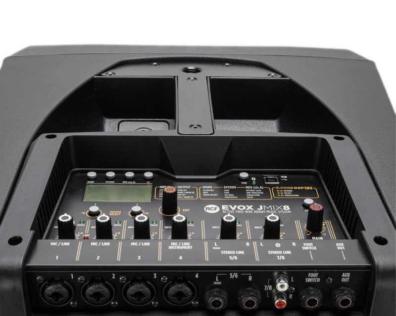 RCF EVOX JMIX8 Active Column PA Speaker System with Digital Mixer