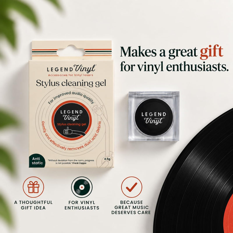 Legend Vinyl Stylus Cleaning Gel with Clear Acrylic Flip-Top Case