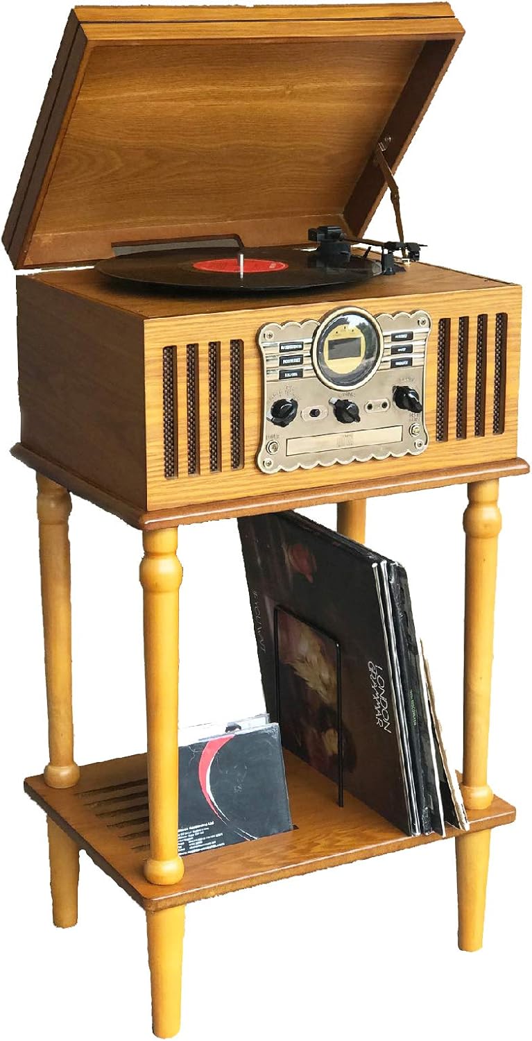 Steepletone Westminster Wooden Stand – Real Wood in Light Oak or Dark Wood