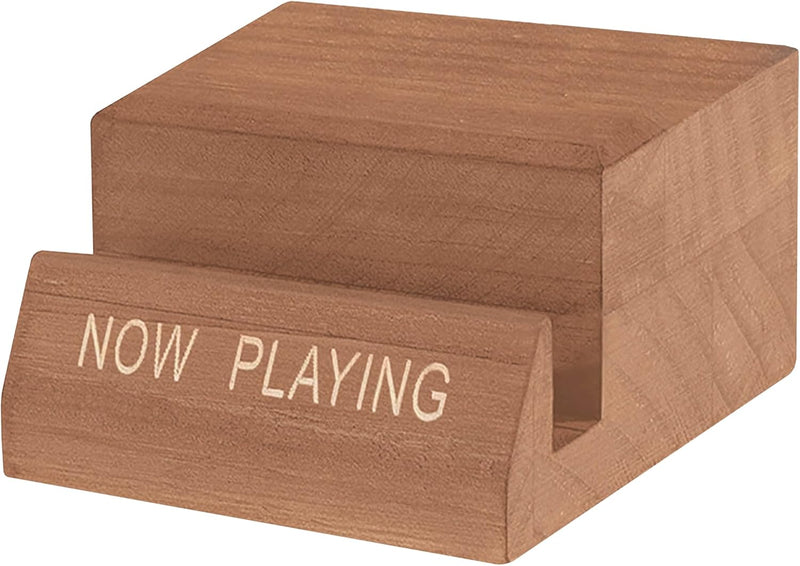Vinyl Tonic 'Now Playing' Vinyl Record Display Stand - Wooden Oak