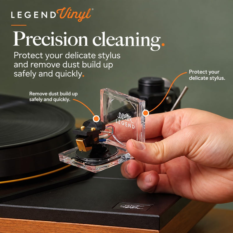 Legend Vinyl Stylus Cleaning Gel with Clear Acrylic Flip-Top Case