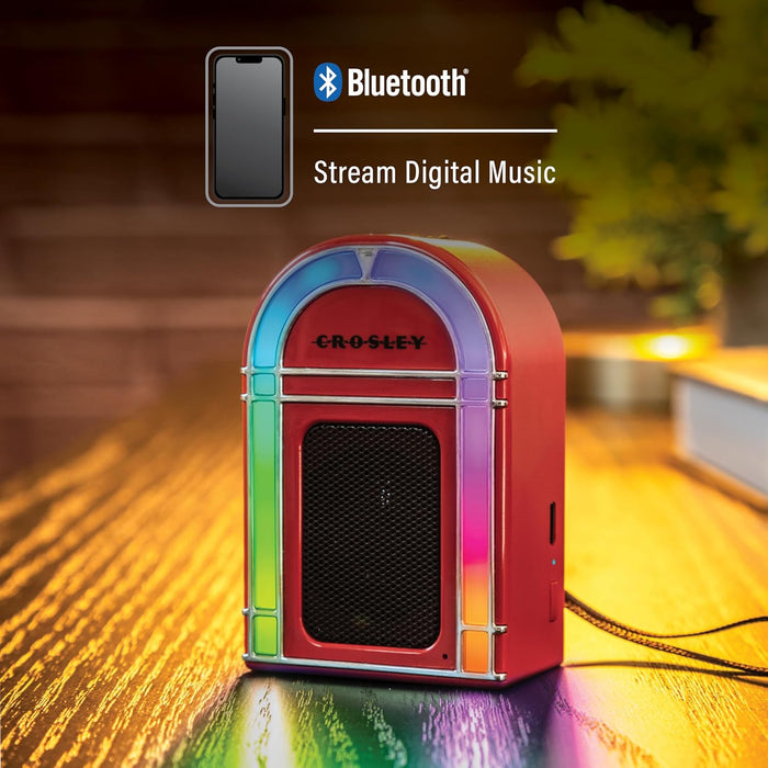 Crosley Mini Jukebox Portable Bluetooth Speaker (Red, Blue & Pink)