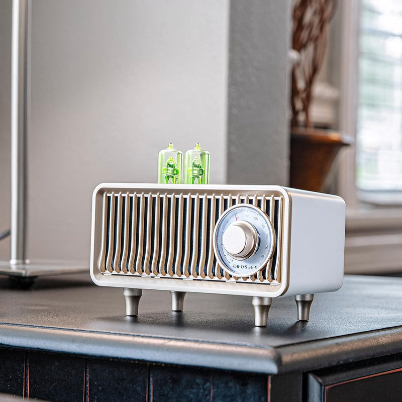 Crosley Milton Portable Rechargeable FM Radio & Bluetooth Speaker (Mint)