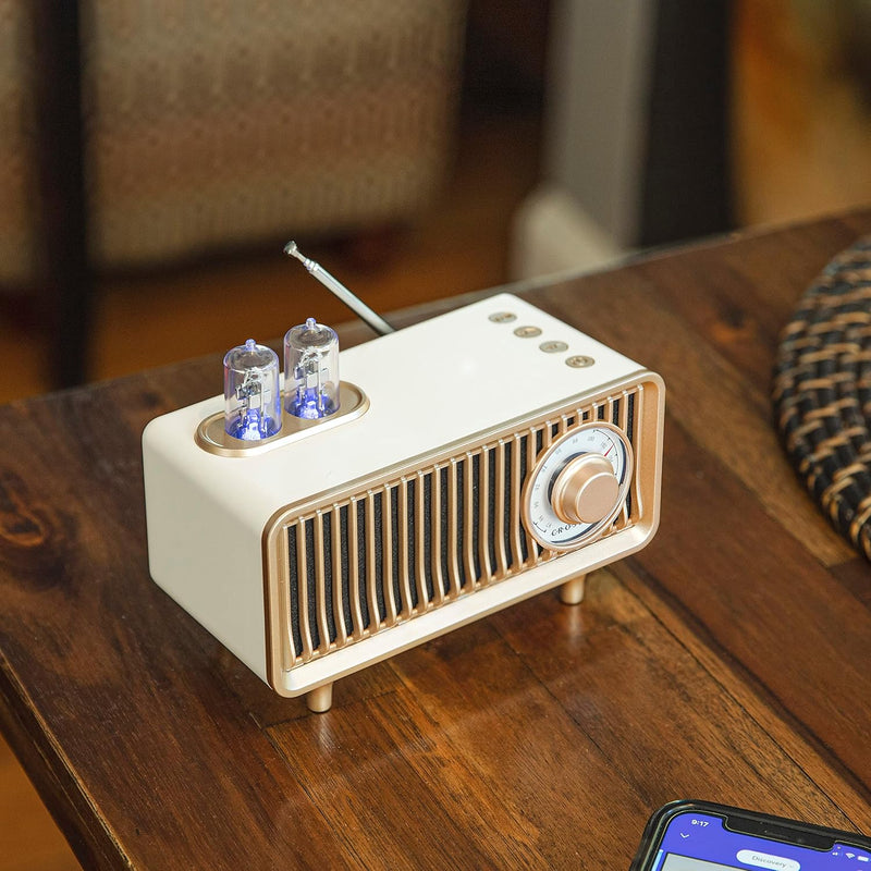 Crosley Milton Portable Rechargeable FM Radio & Bluetooth Speaker (Mint)