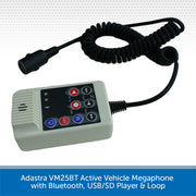 Adastra VM25BT Active Vehicle Megaphone with Bluetooth, USB/SD Player & Loop