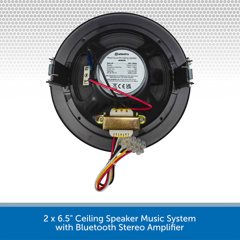 4 x 5.25" Ceiling Speaker Music System with Bluetooth Stereo Amplifier