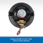Restaurant Background Music System & Bluetooth - Up to 12 Black Adastra In-Ceiling Speakers