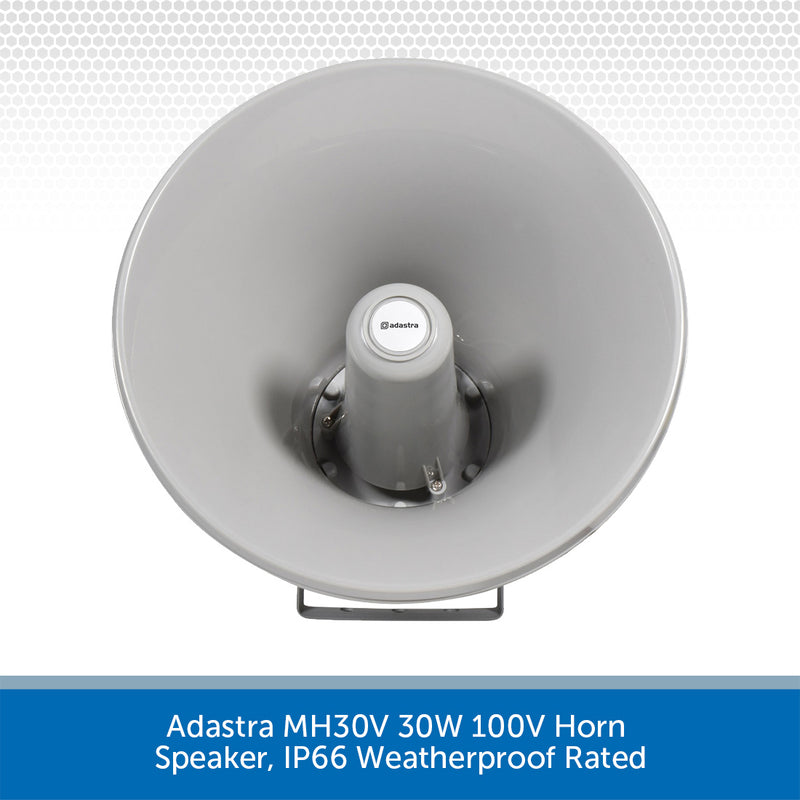 Adastra MH30V 30W 100V Horn Speaker, IP66 Weatherproof Rated