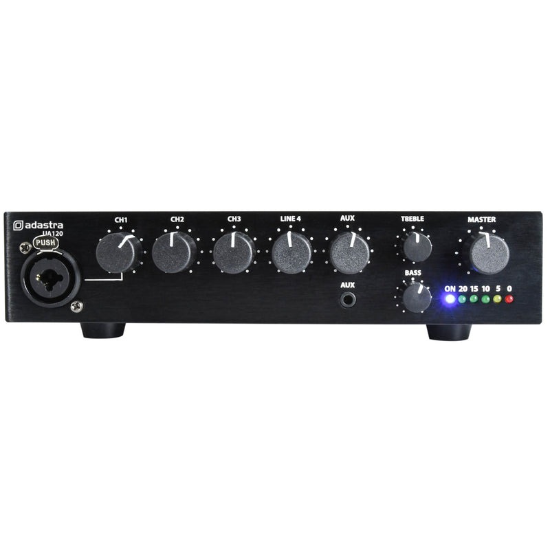 Adastra UA120 Compact 120W Mixer Amplifier 100V & 2 Ohm