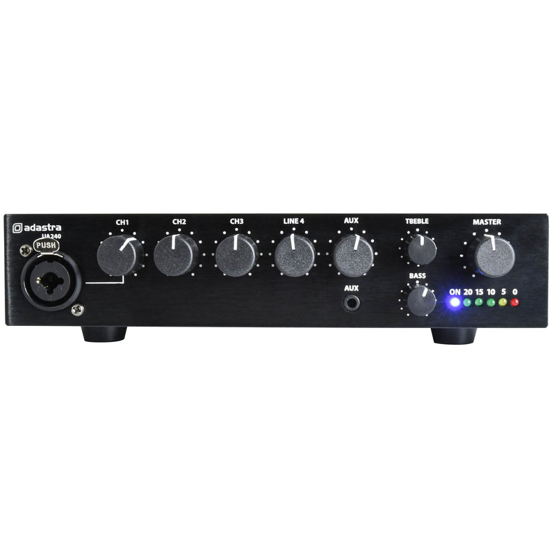 Adastra UA240 Compact 240W Mixer Amplifier 100V & 2 Ohm