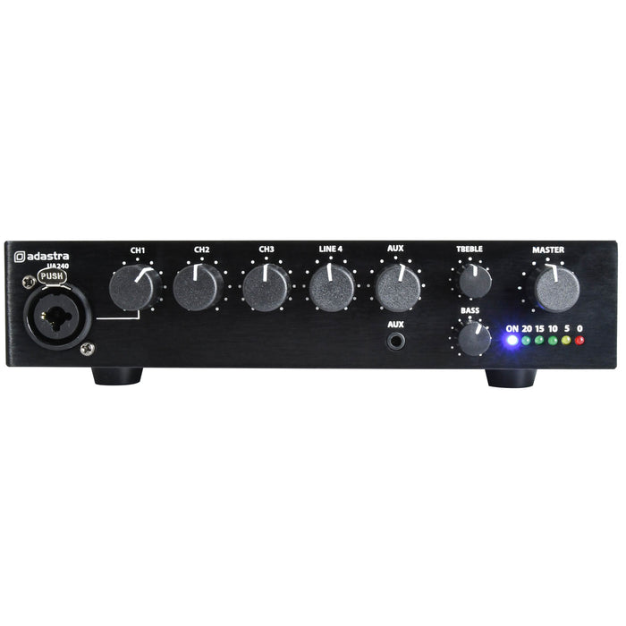 Adastra UA240 Compact 240W Mixer Amplifier 100V & 2 Ohm