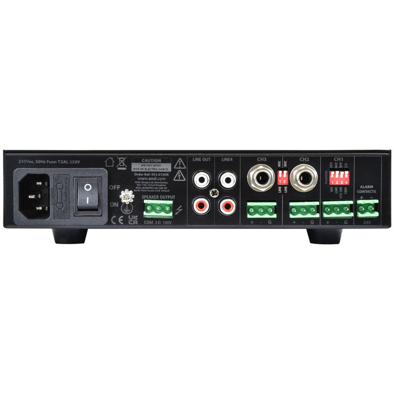 Adastra UA240 Compact 240W Mixer Amplifier 100V & 2 Ohm