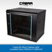 Cobra 9U Rack Cabinet with Lockable Door on a white background