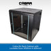 Cobra 9U Rack Cabinet with Lockable Door on a white background