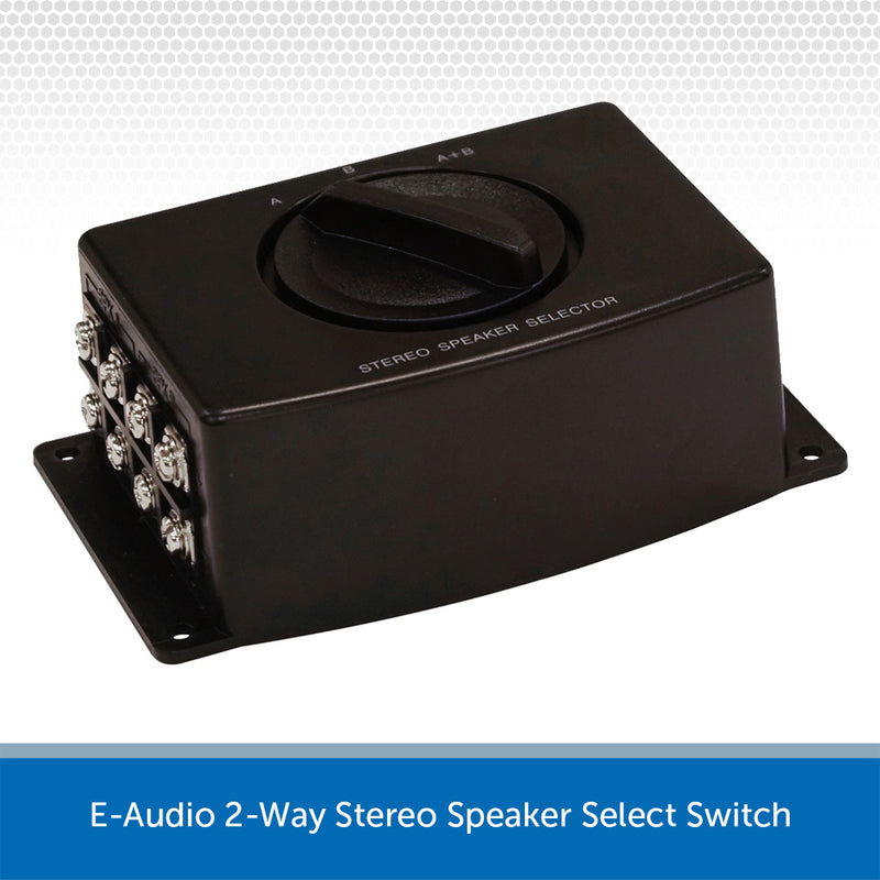 E-Audio 2-Way Stereo Speaker Select Switch