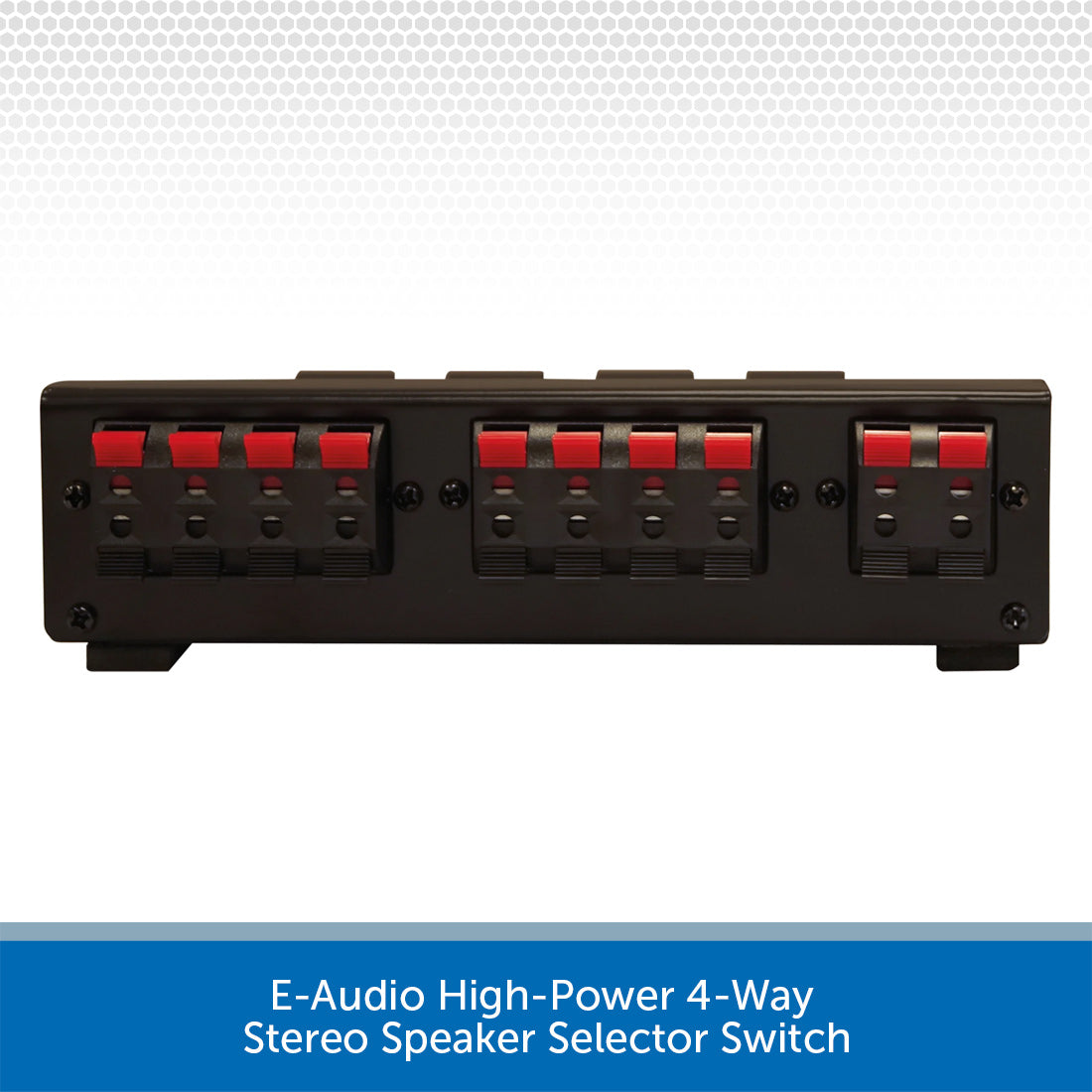 E-Audio High-Power 4-Way Stereo Speaker Selector Switch | Audio