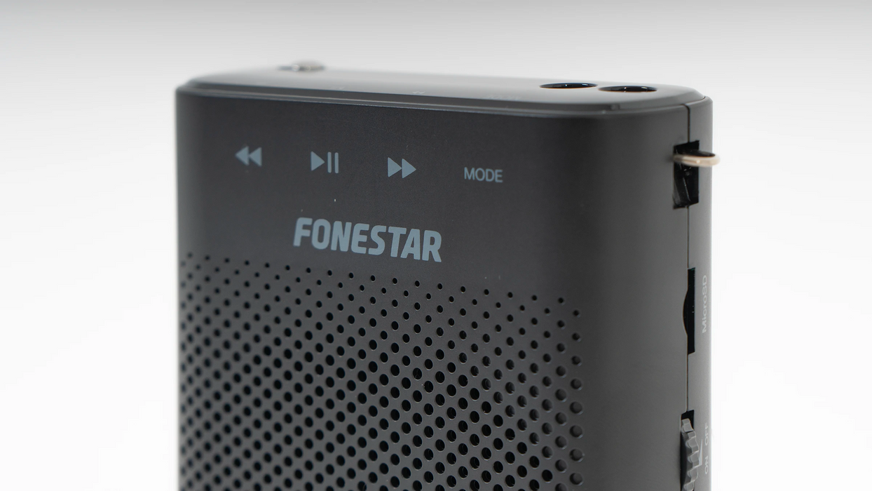 Fonestar ALTA-VOZ-30 Portable Waistband Amplifier with Headworn Microphone, USB/SD Player & Voice Recording