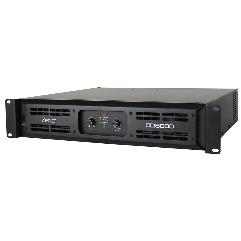 Zenith CD5000 2 x 2500W Power Amplifier 2/4/8Ω