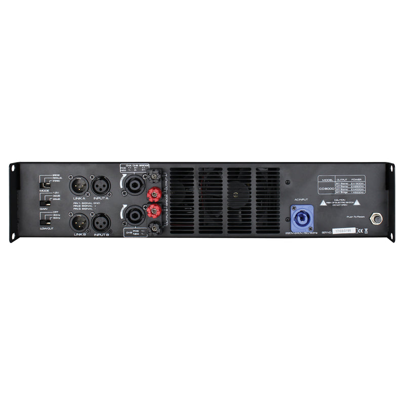 Zenith CD8000 2 x 4000W Power Amplifier 2/4/8Ω