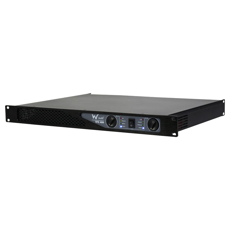 W-Audio TPX 400 Stereo Power Amplifier 2 x 200W,  4-8 Ohms