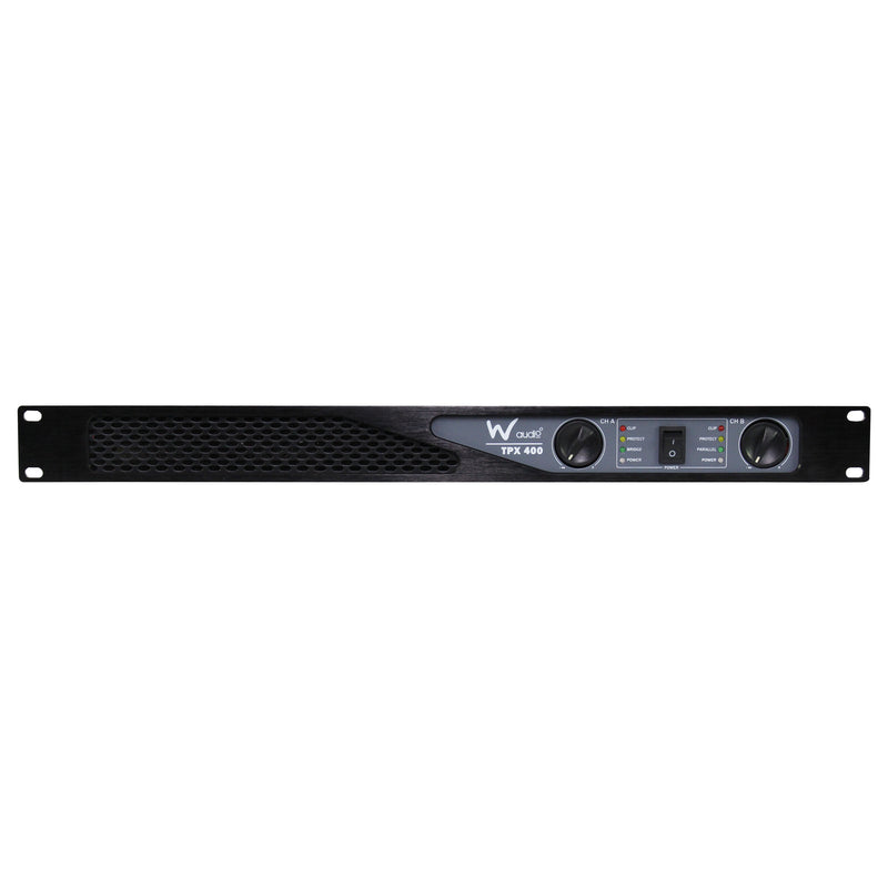 W-Audio TPX 400 Stereo Power Amplifier 2 x 200W,  4-8 Ohms