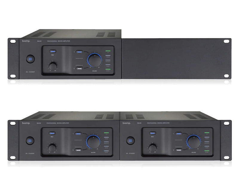 Biamp MA30 Half-Rack 30W Mixer Amplifier 100V & 4 Ohm