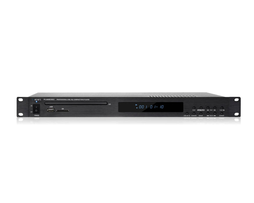 Biamp PC1000RMKII Professional Rack-Mount CD/USB/SD Card Media Player