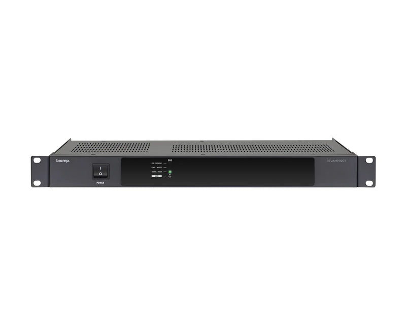 Biamp Revamp1120T 1-Channel Power Amplifier, 1 x 120W, 100V / 4-8 Ohms