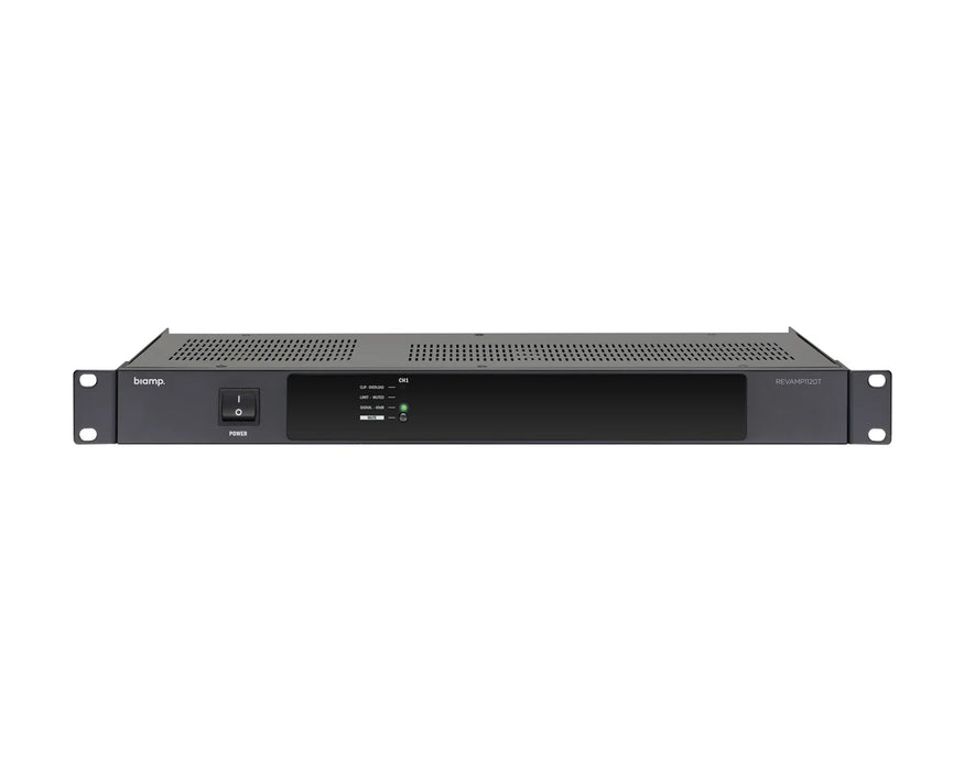 Biamp Revamp1120T 1-Channel Power Amplifier, 1 x 120W, 100V / 4-8 Ohms