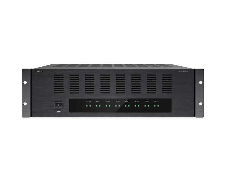 Biamp Revamp1680 16-Channel Power Amplifier 16 x 80W / 8 x 160W, 4-8 Ohms