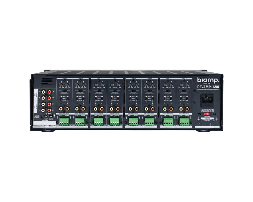 Biamp Revamp1680 16-Channel Power Amplifier 16 x 80W / 8 x 160W, 4-8 Ohms
